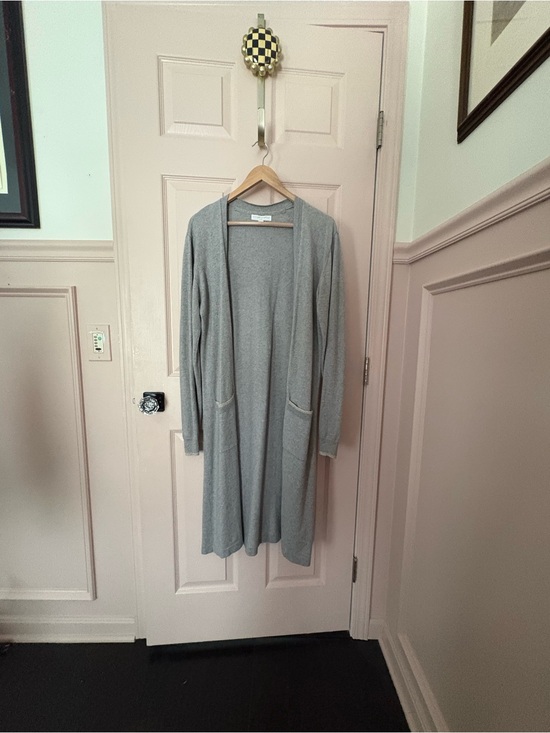 Spiritual Gangster Sweaters - Spiritual Gangster Long Open-Front Gray Cardigan